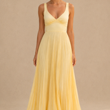 Sointu | Vestido largo plisado