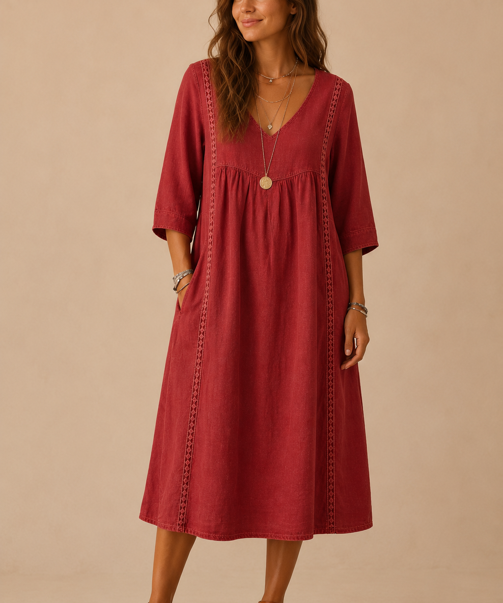 Veera | Vestido midi de lino