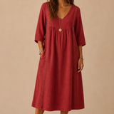 Veera | Vestido midi de lino