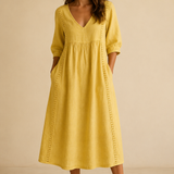 Veera | Vestido midi de lino