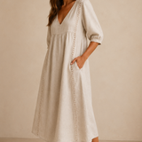 Veera | Vestido midi de lino