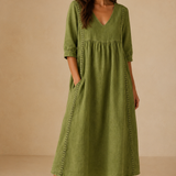 Veera | Vestido midi de lino