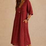 Veera | Vestido midi de lino