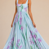 Oriah | Vestido maxi de línea A con flores