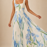 Oriah | Vestido maxi de corte A con flores