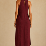 Vestido midi Liinainen con cuello chino