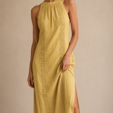 Vestido midi Liinainen con cuello chino