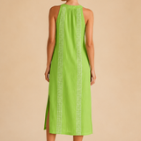 Vestido midi Liinainen con cuello chino