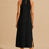 Vestido midi Liinainen con cuello chino