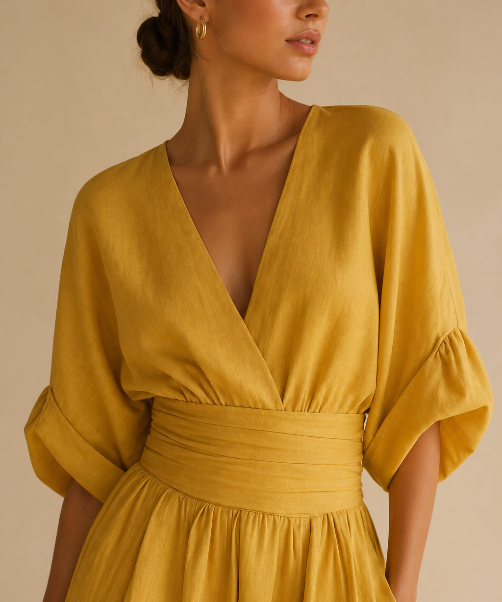 Alessia | Mono elegante con escote en V y cintura alta