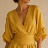 Alessia | Mono elegante con escote en V y cintura alta