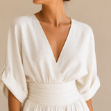 Alessia | Mono elegante con escote en V y cintura alta
