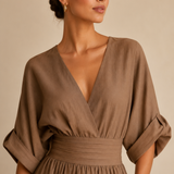 Alessia | Mono elegante con escote en V y cintura alta