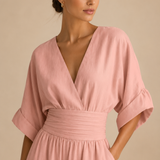 Alessia | Mono elegante con escote en V y cintura alta