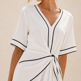Elvi | Vestido ligero con detalle retorcido