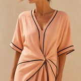 Elvi | Vestido ligero con detalle retorcido