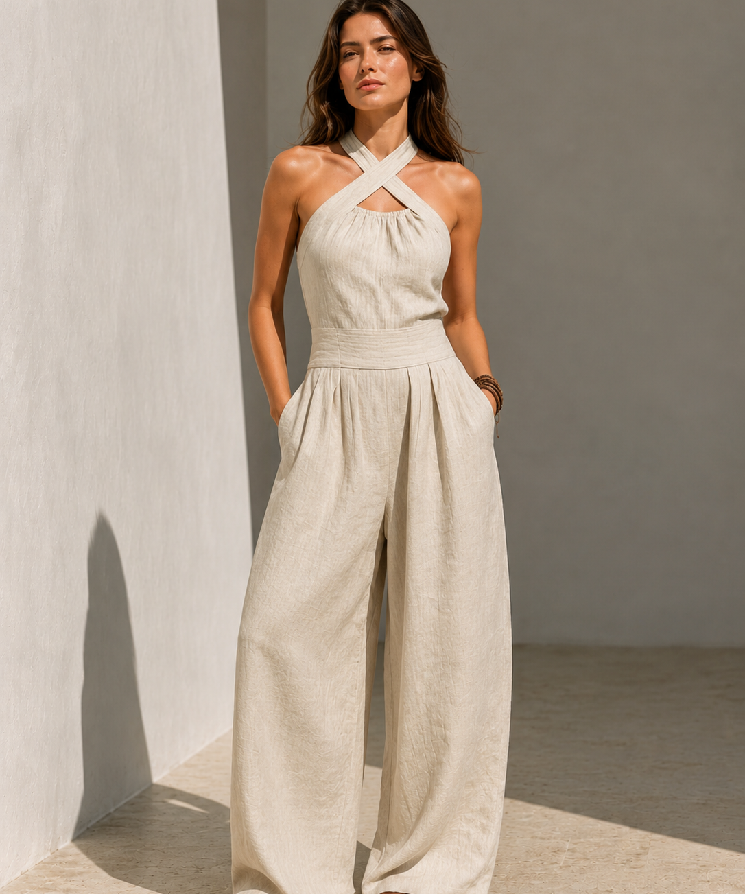 Ariana | Mono elegante con escote cruzado
