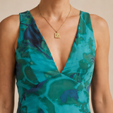 Domenica | Vestido de gasa con escote en V