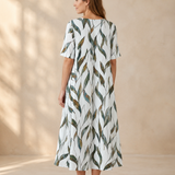 Marina | Vestido midi fluido con estampado floral