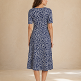 Marina | Vestido midi fluido con estampado floral