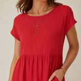 Catalina | Vestido midi fluido de algodón y seda