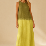 María | Vestido maxi fluido con elegante degradado