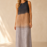 María | Vestido maxi fluido con elegante degradado