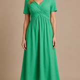 Amalia | Elegante vestido midi con silueta cruzada