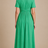 Amalia | Elegante vestido midi con silueta cruzada