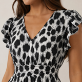 Candela | Vestido maxi de estilo barroco con escote en V