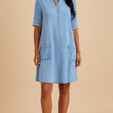 Brittany | Vestido de mezclilla que resalta la figura
