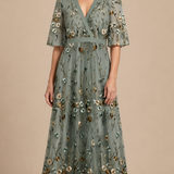 Stella | Vestido maxi con estampado floral