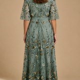 Stella | Vestido maxi con estampado floral
