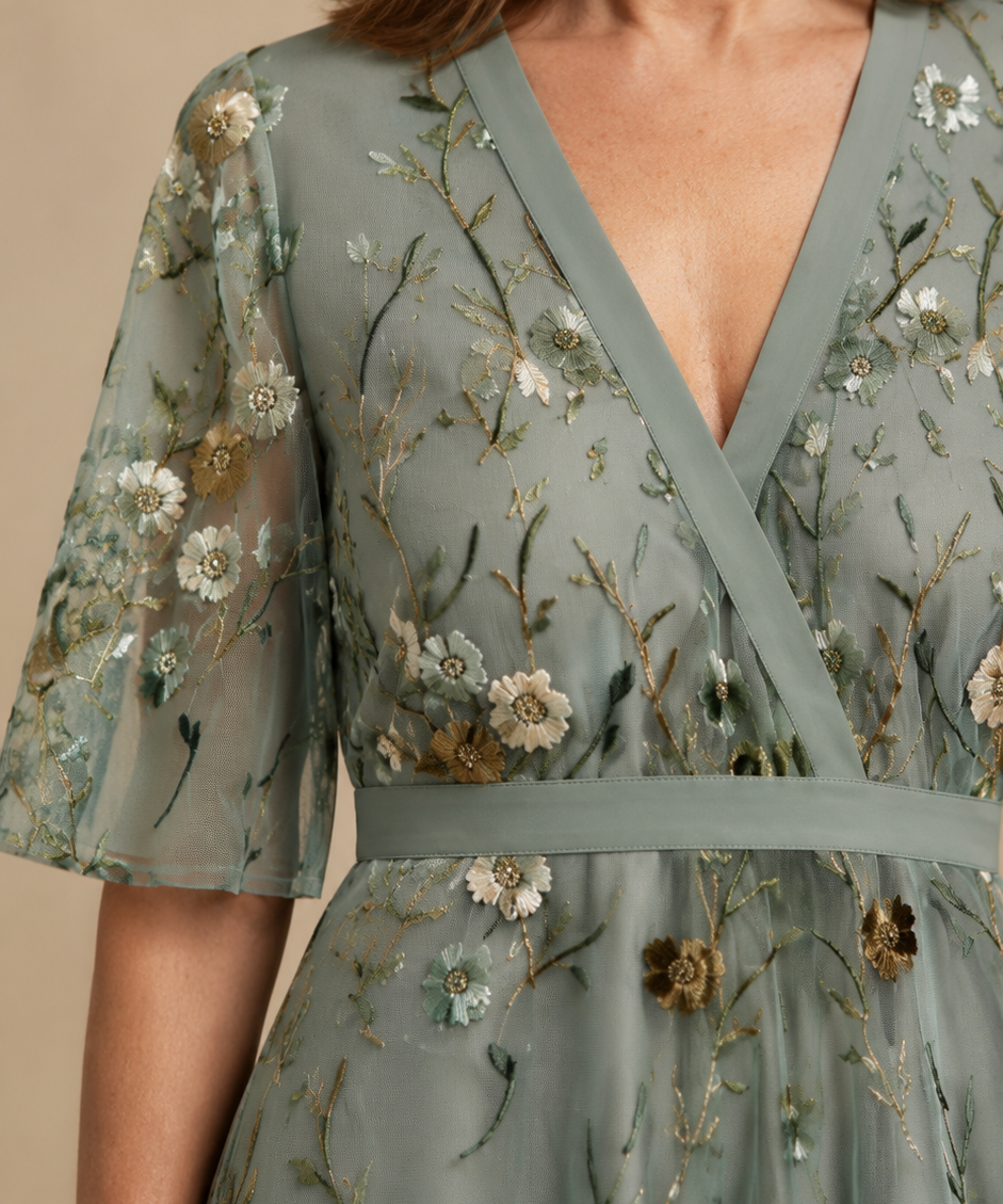 Stella | Vestido maxi con estampado floral