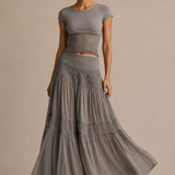 Elena | Conjunto de falda maxi y top