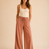 Pantalones de lino relajantes