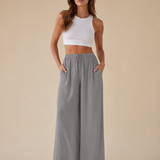 Pantalones de pierna ancha veraniegos