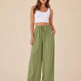 Pantalones de pierna ancha veraniegos