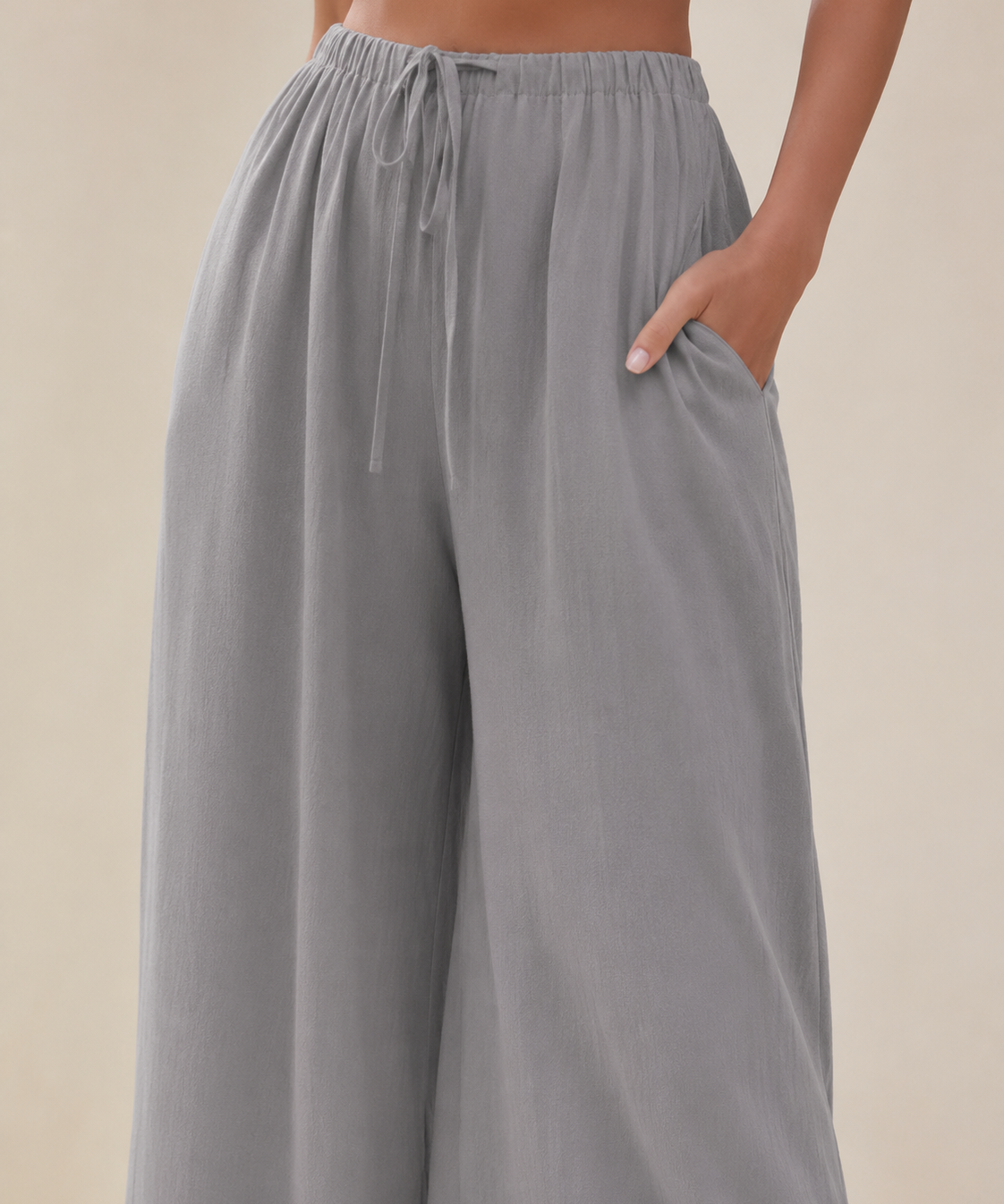 Liam | Pantalones de pierna ancha veraniegos