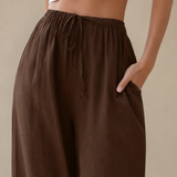 Pantalones de pierna ancha veraniegos