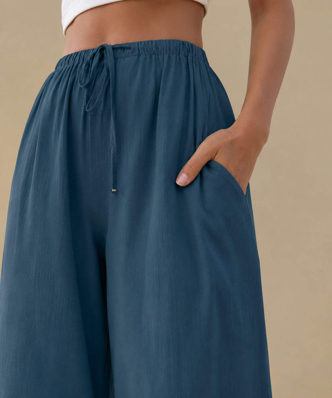 Liam | Pantalones de pierna ancha veraniegos