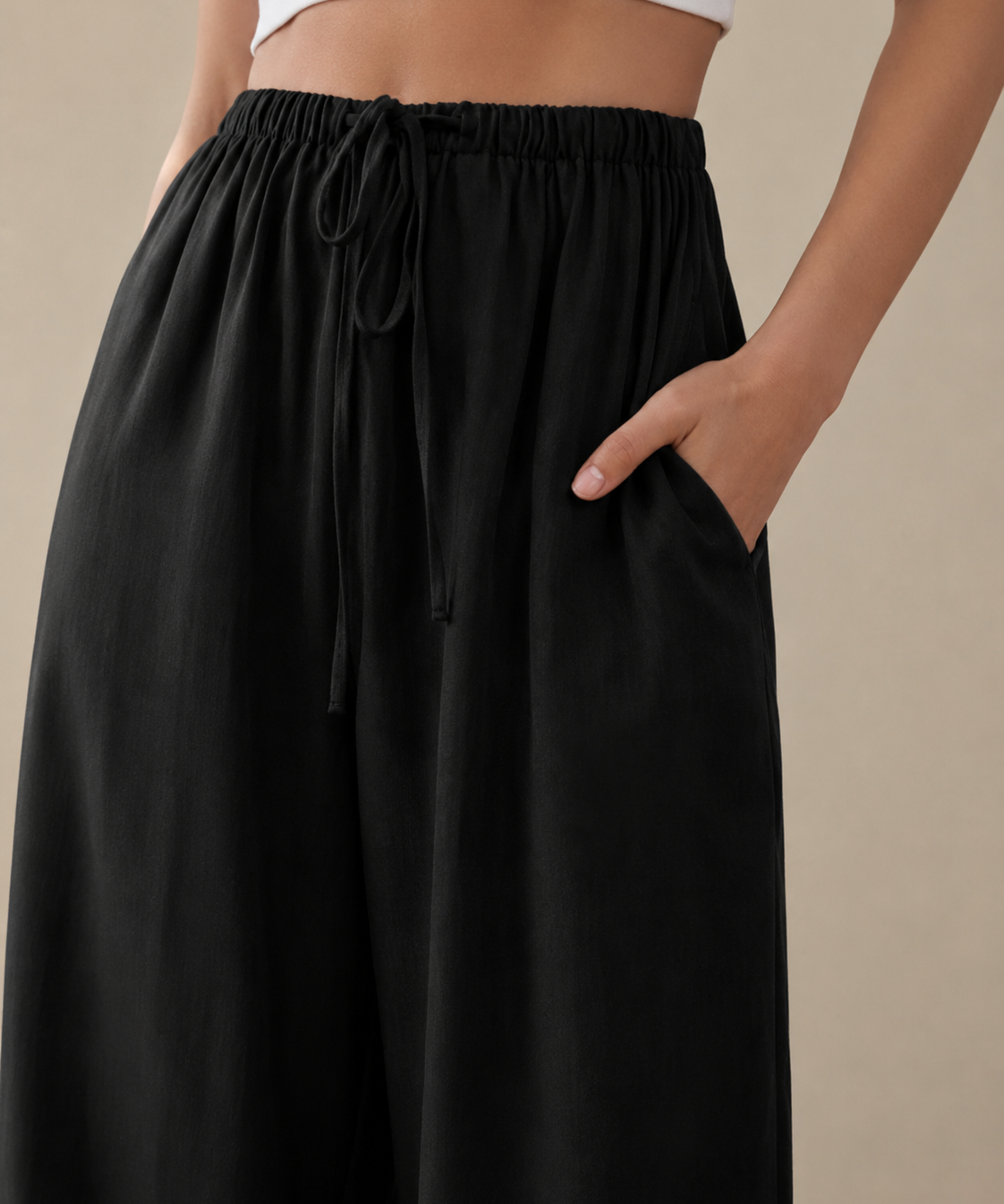 Liam | Pantalones de pierna ancha veraniegos
