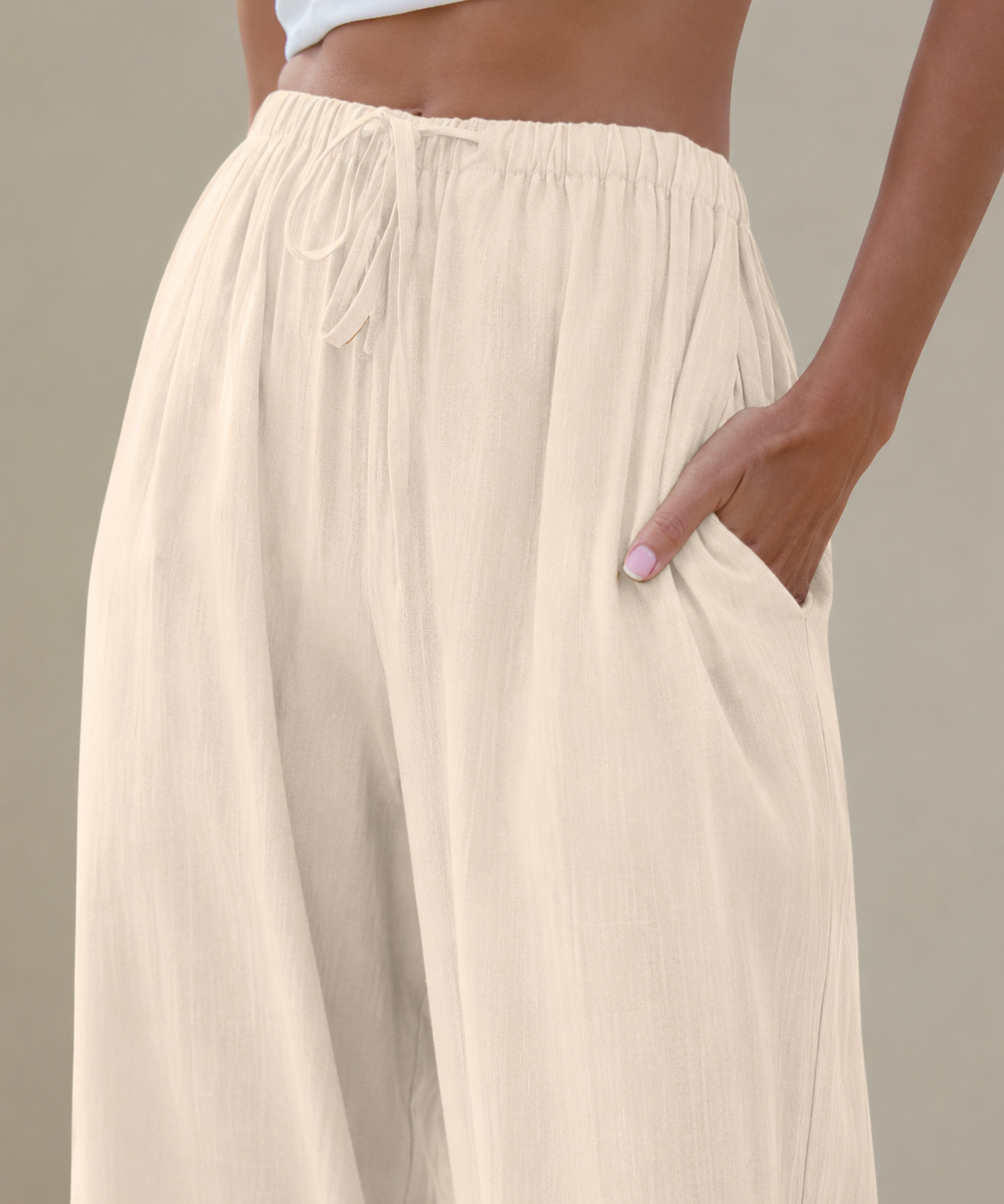 Liam | Pantalones de pierna ancha veraniegos