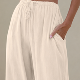 Pantalones de pierna ancha veraniegos
