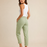 Pantalones de lino con cordón
