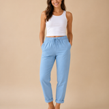 Pantalones de lino con cordón