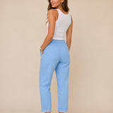 Pantalones de lino con cordón