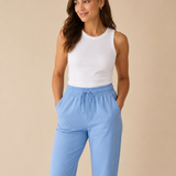 Pantalones de lino con cordón