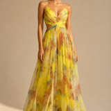 Minea | Vestido largo fluido con tirantes