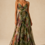 Minea | Vestido largo fluido con tirantes